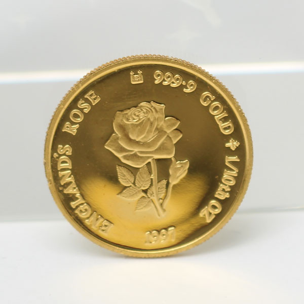 希少 レア 1997年 ダイアナ妃追悼 金貨 K24 999.9 コイン 1/10oz 3.1g 