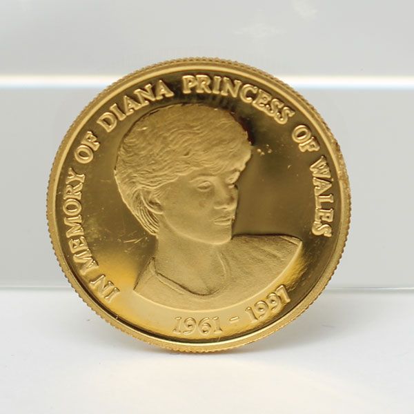 希少 レア 1997年 ダイアナ妃追悼 金貨 K24 999.9 コイン 1/10oz 3.1g2