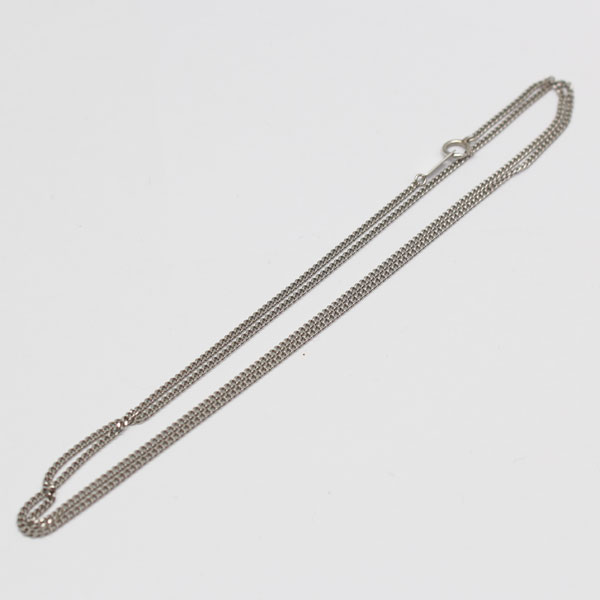 プラチナ PT850 刻印あり 7.6g 幅1.5mm 全長60cm 2面喜平ネックレス 送料無料1