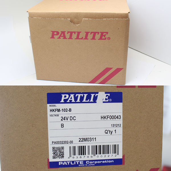 展示品 パトライト　PATLITE HKFM 102 B 青色 ブルー　送料無料2