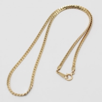 美品 18金 K18YG ネックレス イエローゴールド 9.8g 全長40.5cm No15