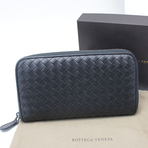 美品 ボッテガヴェネタ BOTTEGA VENETA B03605335Q ラウンドファスナー 