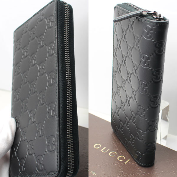 新品 グッチ GUCCI 長財布 グッチシマ ラウンドファスナー 307987 ブラック 送料無料3