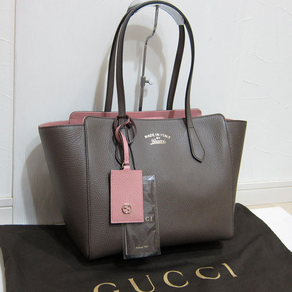 新品同様 GUCCI グッチ スウィング ミディアム レザートート 3544081