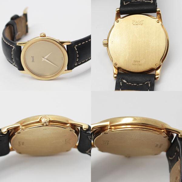 PIAGET  ピアジェ 時計 クオーツ ゴールド文字盤 750 5894　中古2