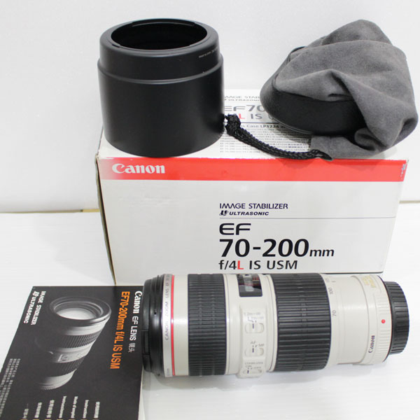 美品 CANON キャノン レンズ  EF 70-200mm F4L IS USM 中古1