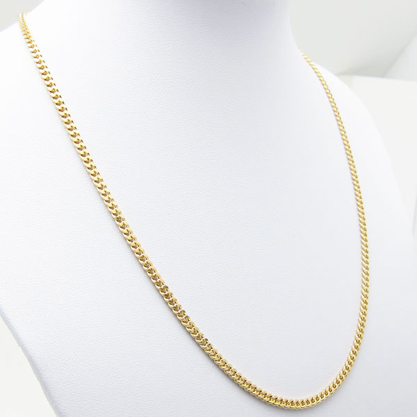 美品 18金 K18 20g 幅3mm 長さ50cm 2面カット喜平ネックレス No11