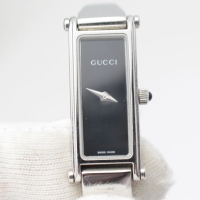 グッチ GUCCI レディース腕時計 1500L シルバー色 電池交換済 送料無料