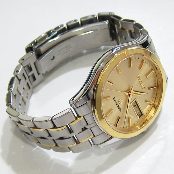 良品 SEIKO グランドセイコー 18金 K18×SS 腕時計 9F83 9A20 クォーツ5