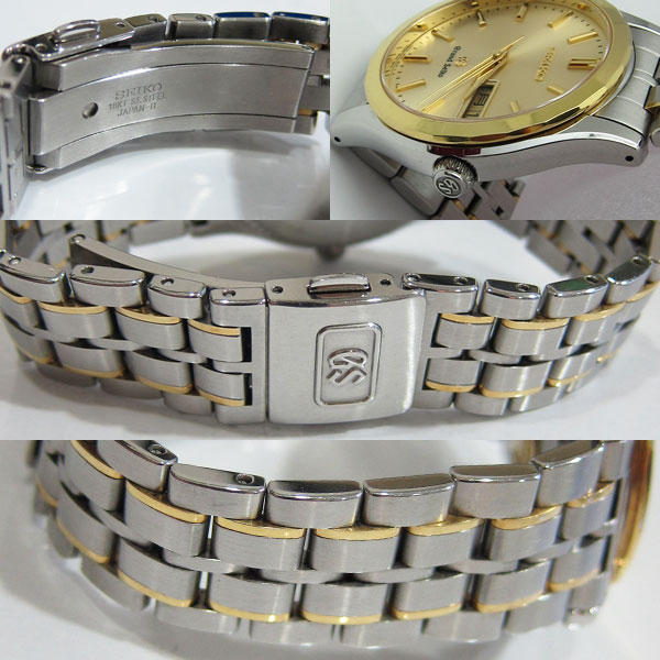 良品 SEIKO グランドセイコー 18金 K18×SS 腕時計 9F83 9A20 クォーツ3