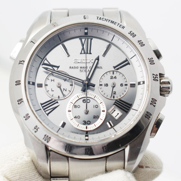 セイコー 時計 ブライツ 電波 ソーラー 8B82 0AG0　中古 送料無料1