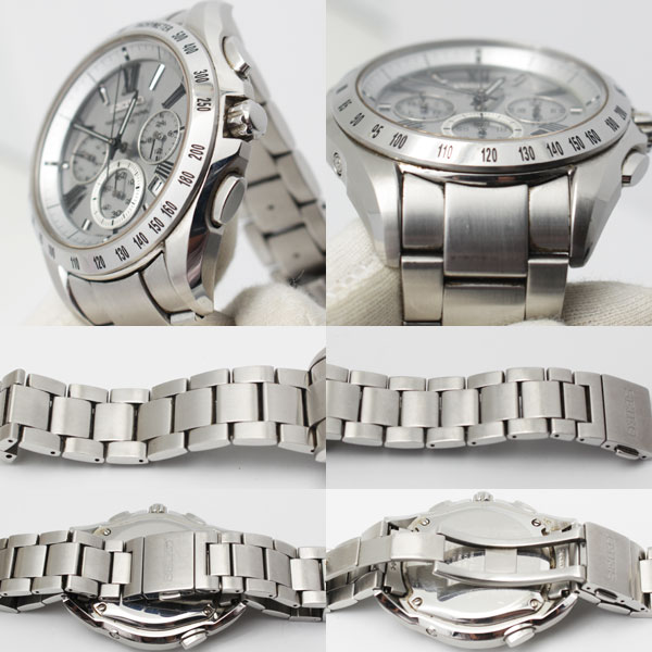 セイコー 時計 ブライツ 電波 ソーラー 8B82 0AG0　中古 送料無料3