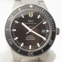 美品 IWC アクアタイマー 時計 IW3536 チタン 黒 中古 自動巻 送料無料