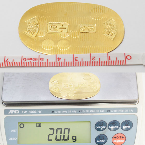 純金 徳力 小判 20g 24金 9999 K24 硬貨 送料無料3