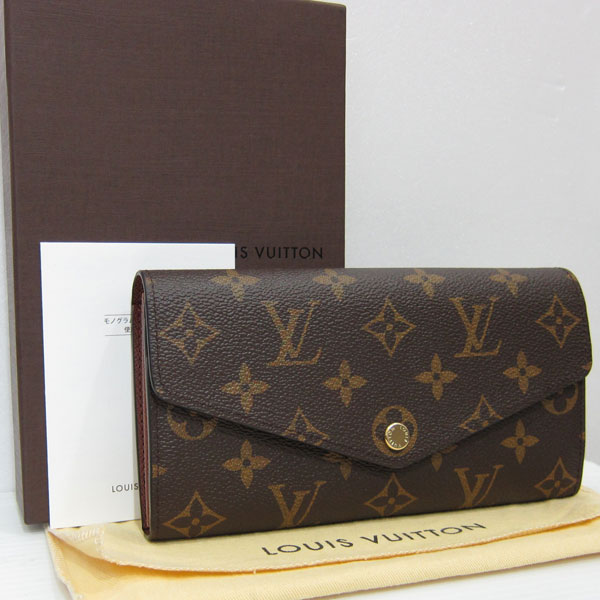 【本物保証】 箱・布袋付 超美品 ルイヴィトン LOUIS VUITTON モノグラム ダンティエル ポルトフォイユ サラ ホック付長財布 M95390