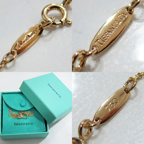 新品仕上 TIFFANY ティファニー ダブルループ 750 4.5g ネックレス K18 No62