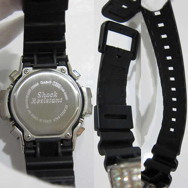 美品 カシオ 腕時計 Gショック カスタムカバー 1289 DW-6900 キュービックジルコニア5