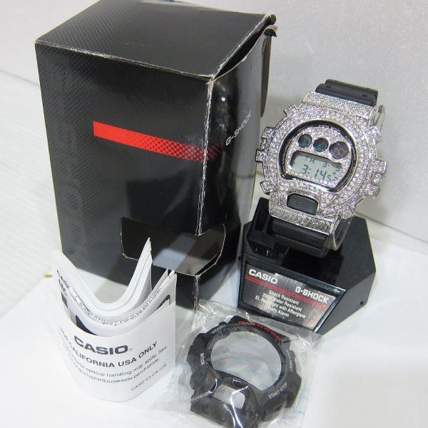 美品 カシオ 腕時計 Gショック カスタムカバー 1289 DW-6900 キュービックジルコニア2
