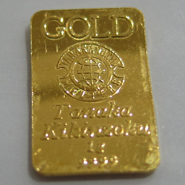 純金 K24 999.9 田中貴金属 10.1g インゴット FINEGOLD 地金 プレート3