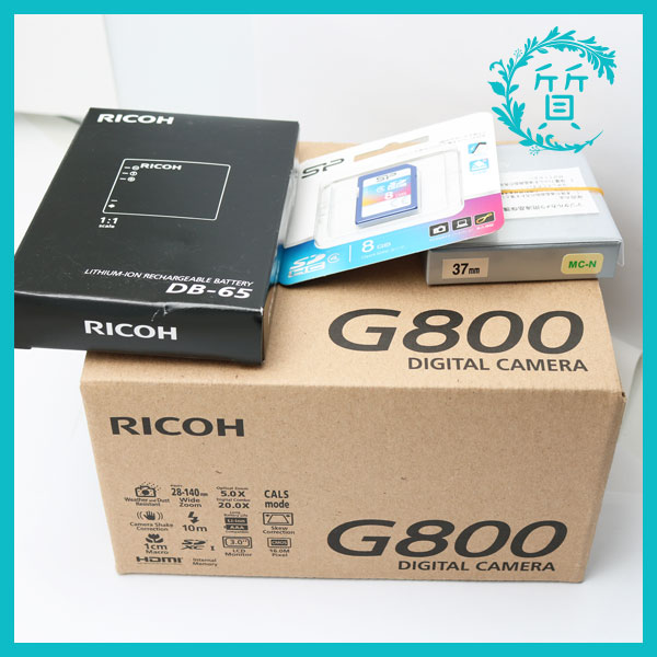 新品 RICOH リコー 耐衝撃デジタルカメラ G800 現場仕様 デジカメ 付属品付　1