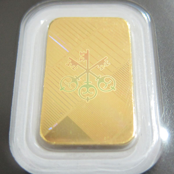 未開封 純金 5g K24 999.9 GOLD インゴット UBS 地金 プレート 送料無料4
