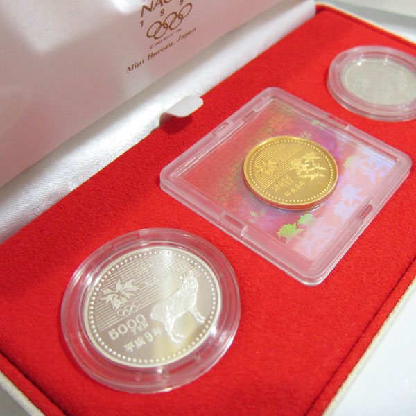 1998年 長野オリンピック 冬季競技大会記念貨幣 1万円金貨2