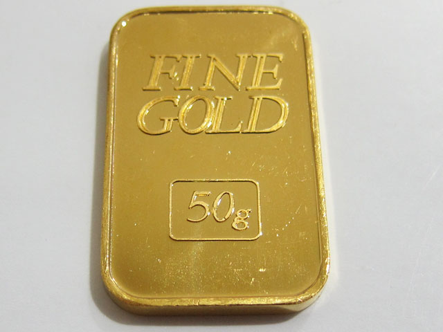 純金 K24 999.9 田中貴金属 50.g インゴット FINEGOLD 地金 プレート2