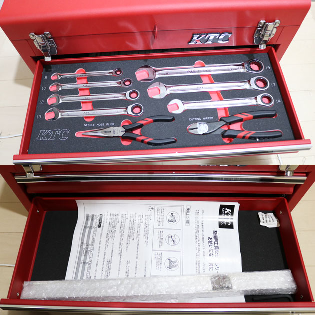 新品　KTC整備工具セット LSK341X KTC 41点入　レッド　3