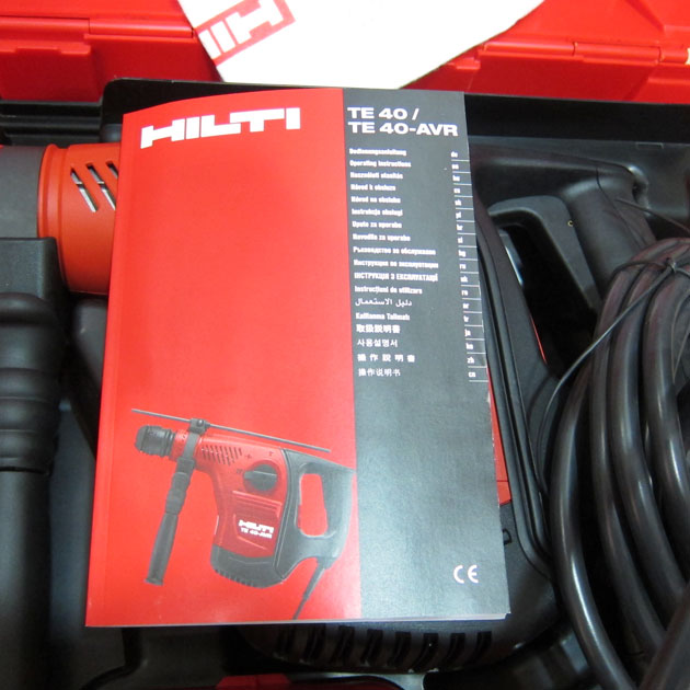 新品 HILTI ヒルティ TE 40-AVR　 コンビハンマードリル 100V コンボ　4