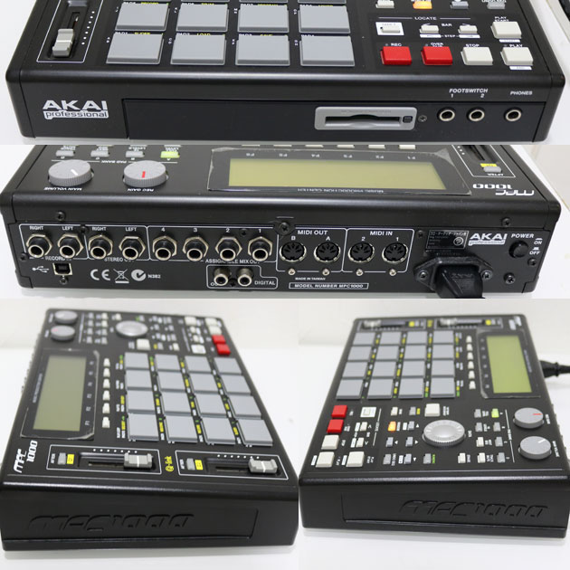 アカイ AKAI MPC1000 黒　サンプラー　メモリー128MB　美品5