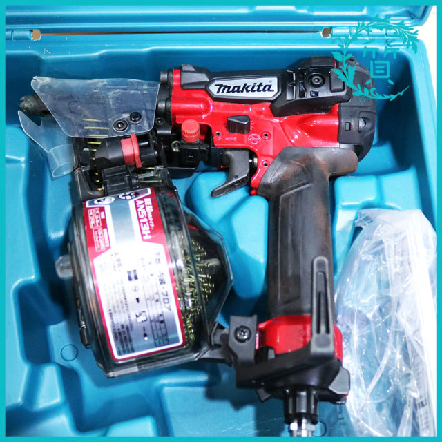 MAKITA マキタ 高圧釘打　高圧エア釘打　AN513H　50mm　赤　中古1