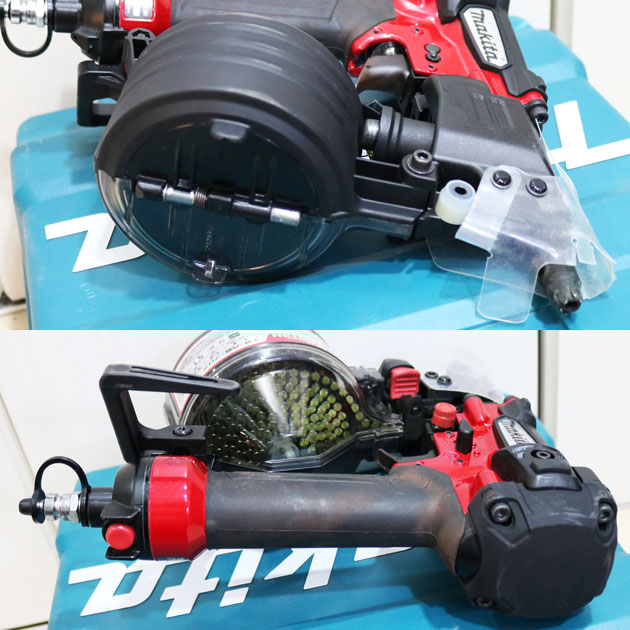 MAKITA マキタ 高圧釘打　高圧エア釘打　AN513H　50mm　赤　中古6