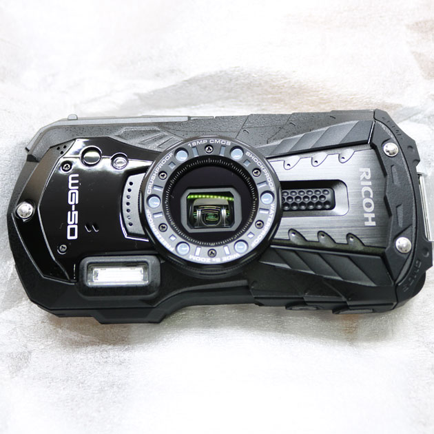 新品同様 RICOH リコー 防水デジタルカメラ WG-50 ブラック　カメラ　4