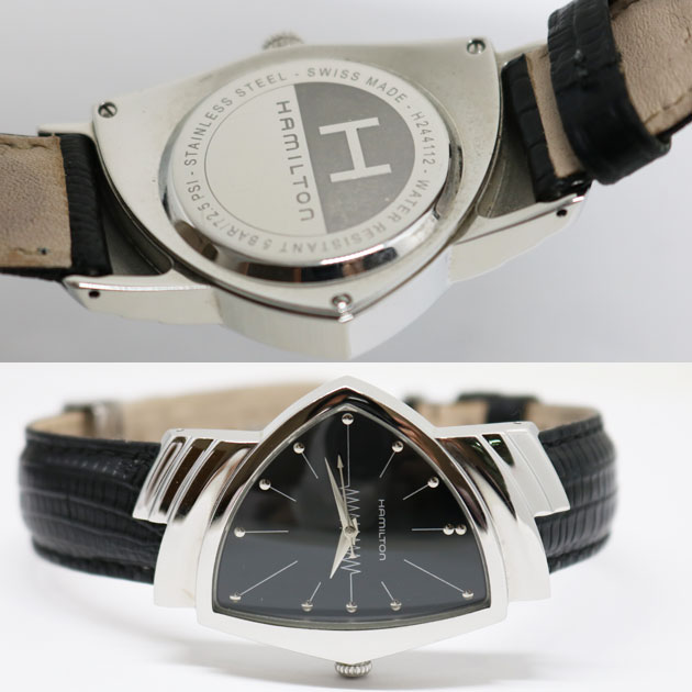 HAMILTON ハミルトン  腕時計 ベンチュラ  H244112  黒文字盤 クォーツ 中古4
