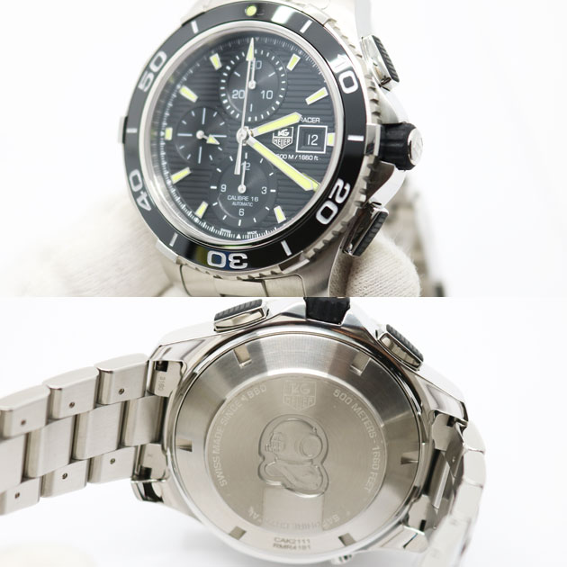 新品同様 タグホイヤー メンズ 腕時計 アクアレーサー CAK2111.BA0833 自動巻4