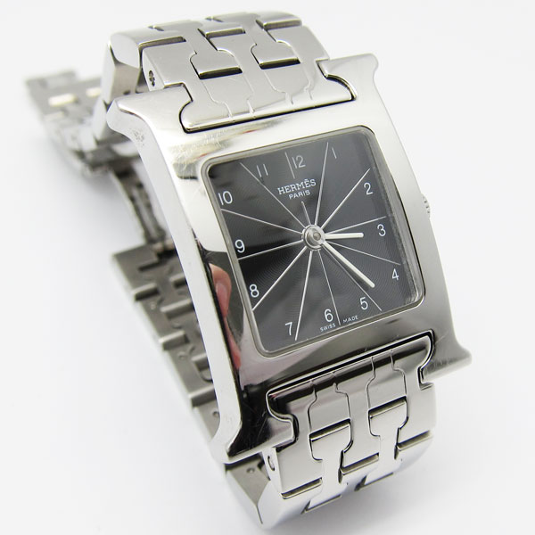 エルメス Hウォッチ 腕時計 HH1.210 レディース 黒 SSベルト 送料無料 ブランド・バッグ財布（中古品）ヴィトン通販｜ブランドのくら