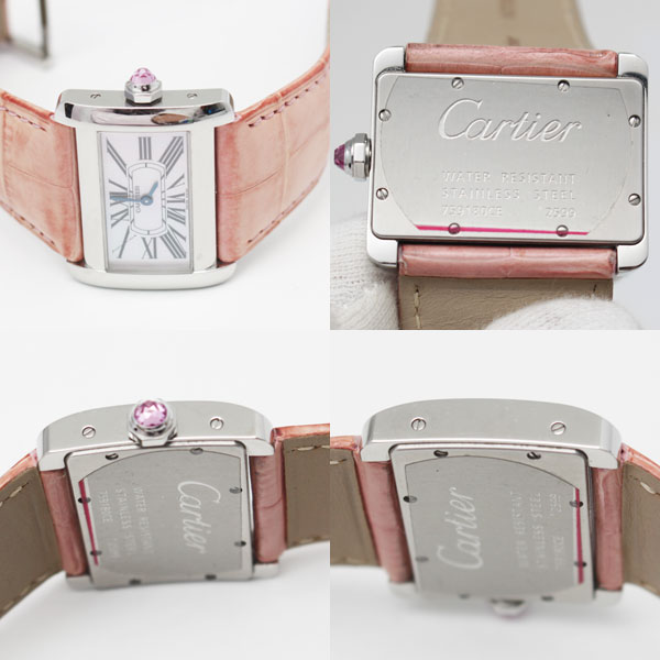 Cartier　カルティエ　腕時計　ミニディヴァン W6301455　ピンクシェル レディース　中古2