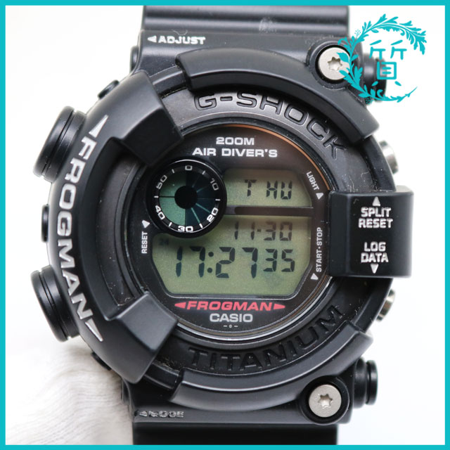 カシオ CASIO  Gショック 腕時計　フロッグマン DW-8200Z-1T ブラック　中古美品1