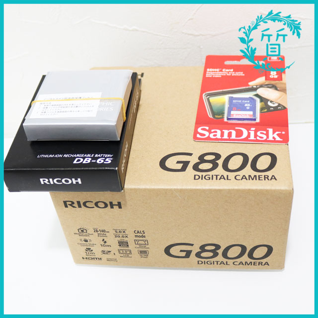 新品 RICOH リコー 耐衝撃デジタルカメラ G800 現場仕様 デジカメ 付属品付　1