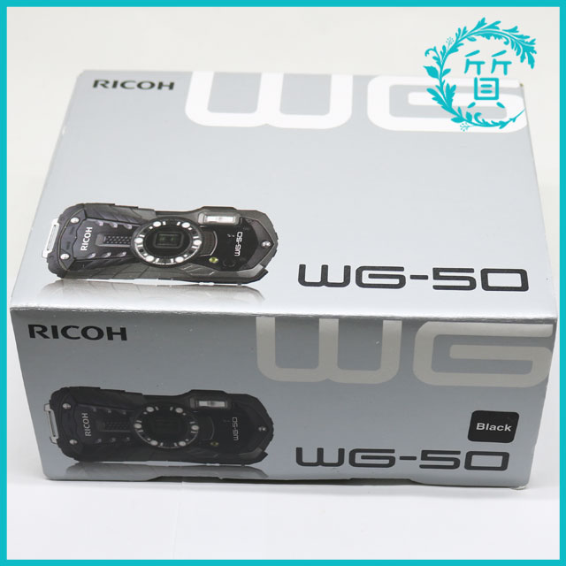 新品同様 RICOH リコー 防水デジタルカメラ WG-50 ブラック カメラ 