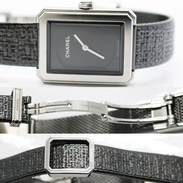 美品 シャネル CHANEL  H5317 ボーイフレンド ツイード スモール 腕時計 クオーツ5